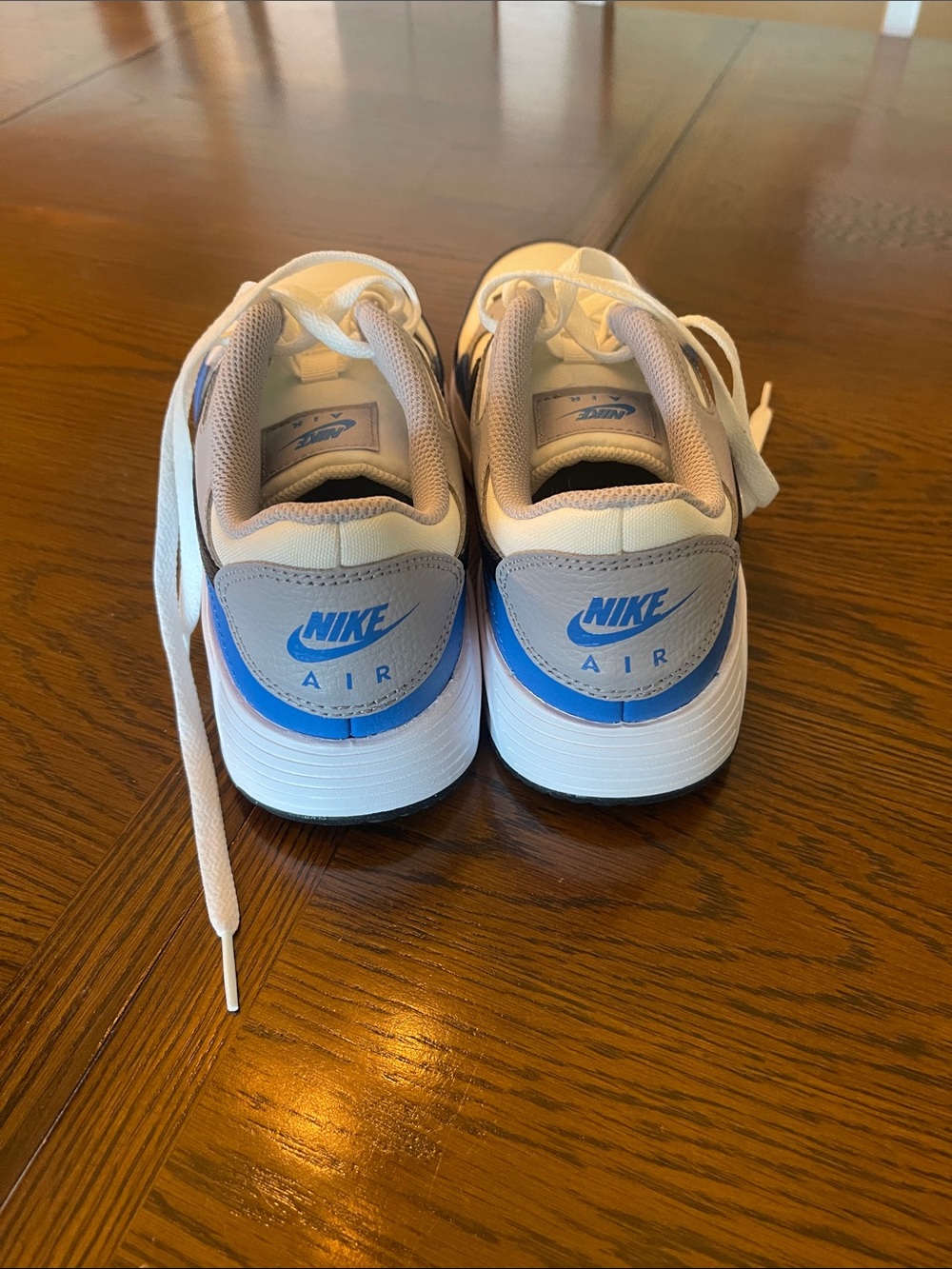 Nike Air White, Blue & Black Low-Top Sneakers - Picture 3 of 6
